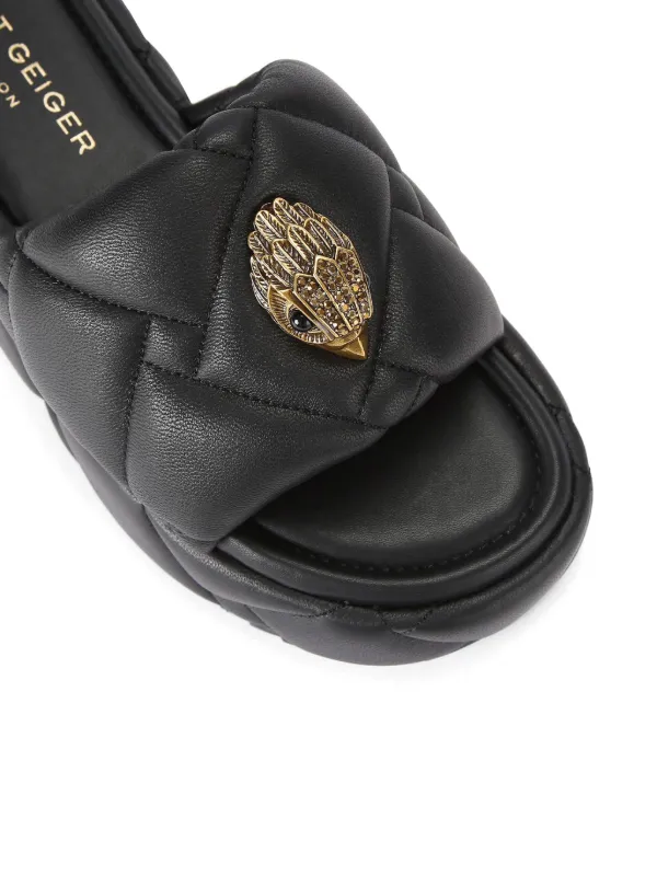 Kurt Geiger London Kensington Puff Leather Flatform Sandals