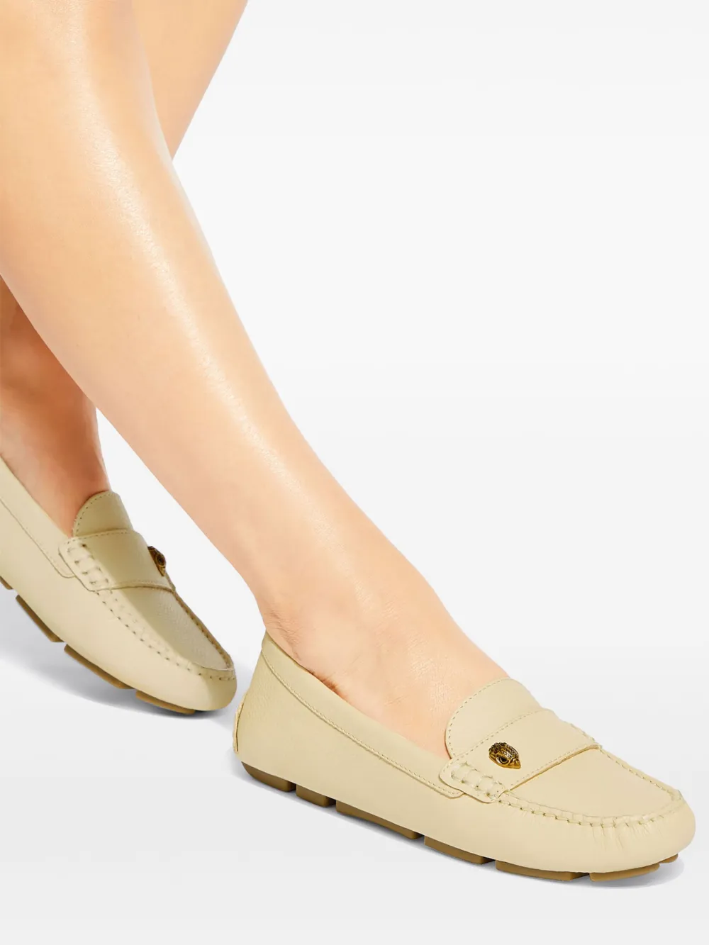 Kurt Geiger London Eagle Driver leren loafers Beige