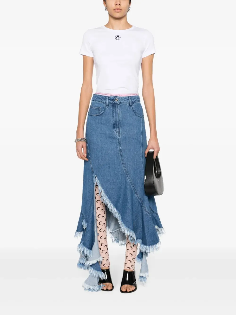 Marine Serre playera con bordado Crescent Moon | Playeras y jerséis | Image 2