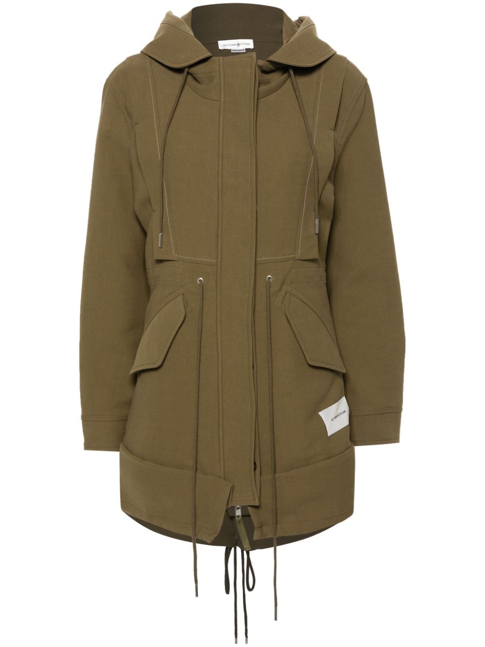 Image 1 of Victoria Beckham cotton hoodie coat