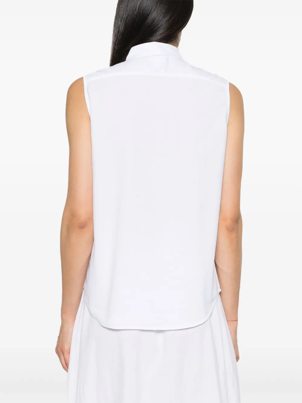 Shop Polo Ralph Lauren Polo-pony Sleeveless Shirt In Weiss