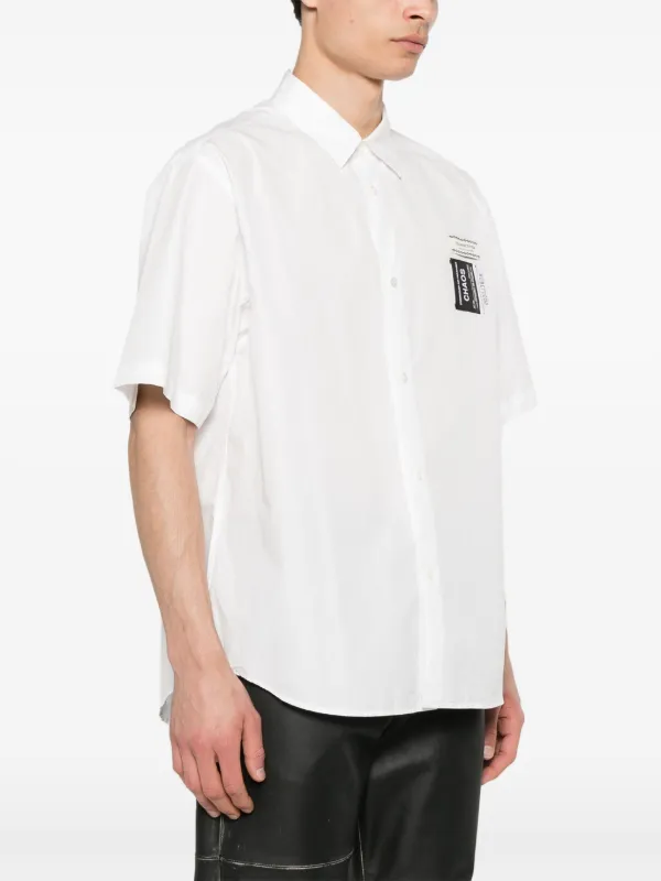 Undercover logo-patch Cotton Shirt | White | FARFETCH