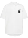 Undercover logo-patch cotton shirt - White