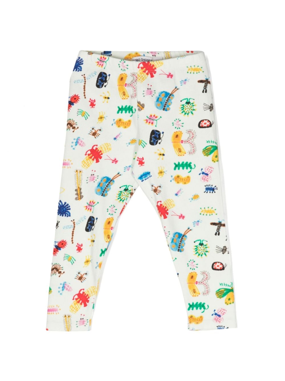 Bobo Choses Funny Insects-print cotton leggings - Neutrals