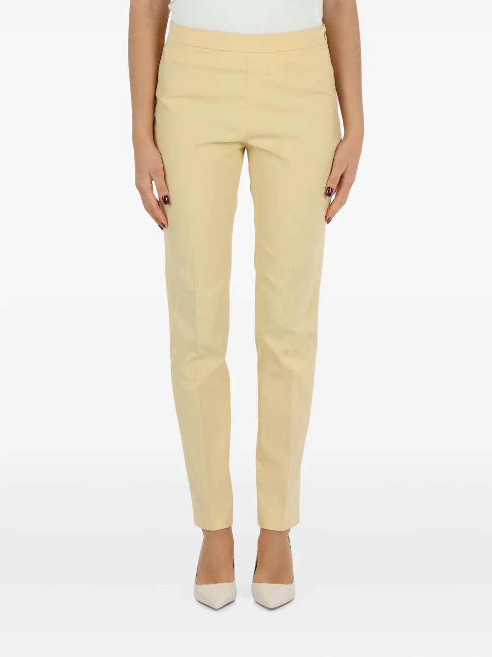 Fabiana Filippi Zip-fastening Trousers In Yellow