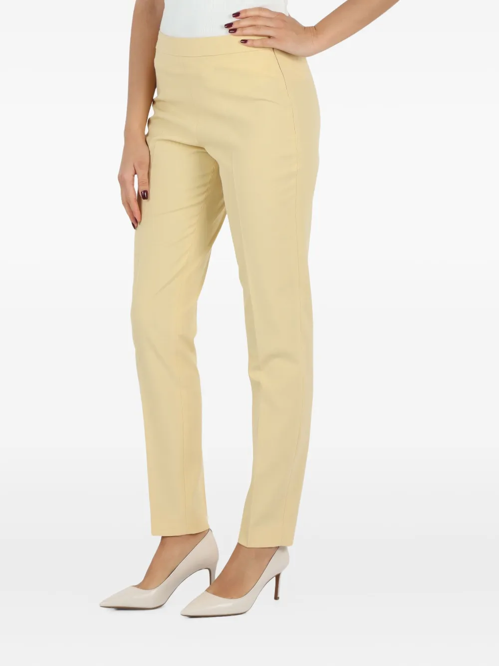 Fabiana Filippi Zip-fastening Trousers In Yellow