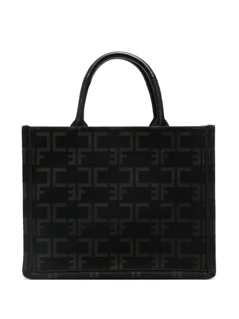 Elisabetta Franchi logo-jacquard tote bag