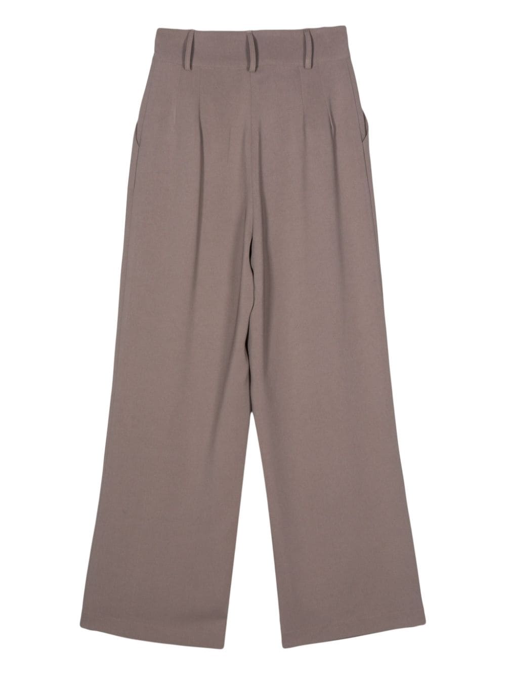 Shop Styland High-waisted Straight Trousers In Grey