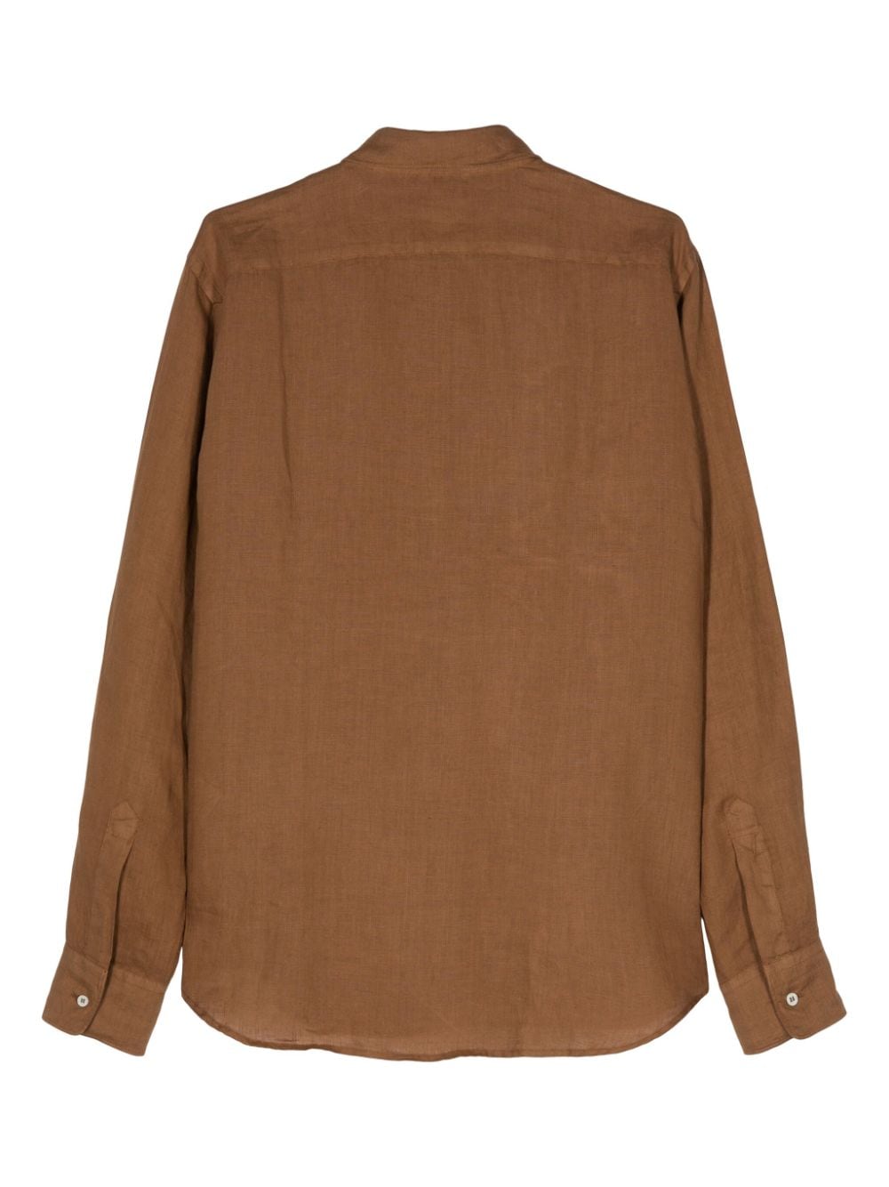 ASPESI long-sleeve linen shirt Bruin