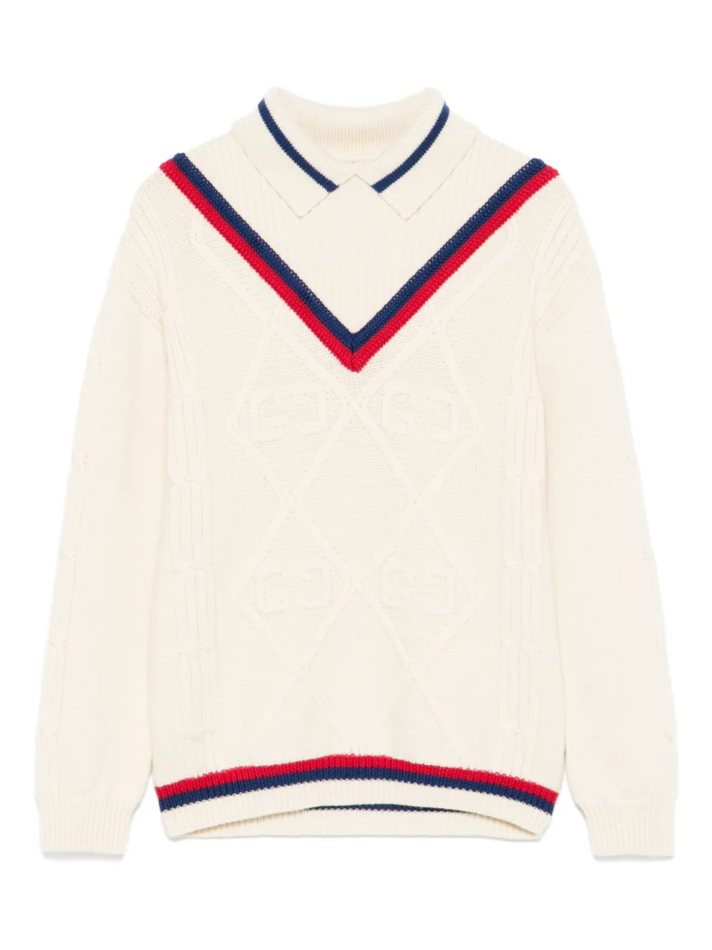 Gucci Kids Suéter Sylvie com detalhe Web | Neutro | Image 1