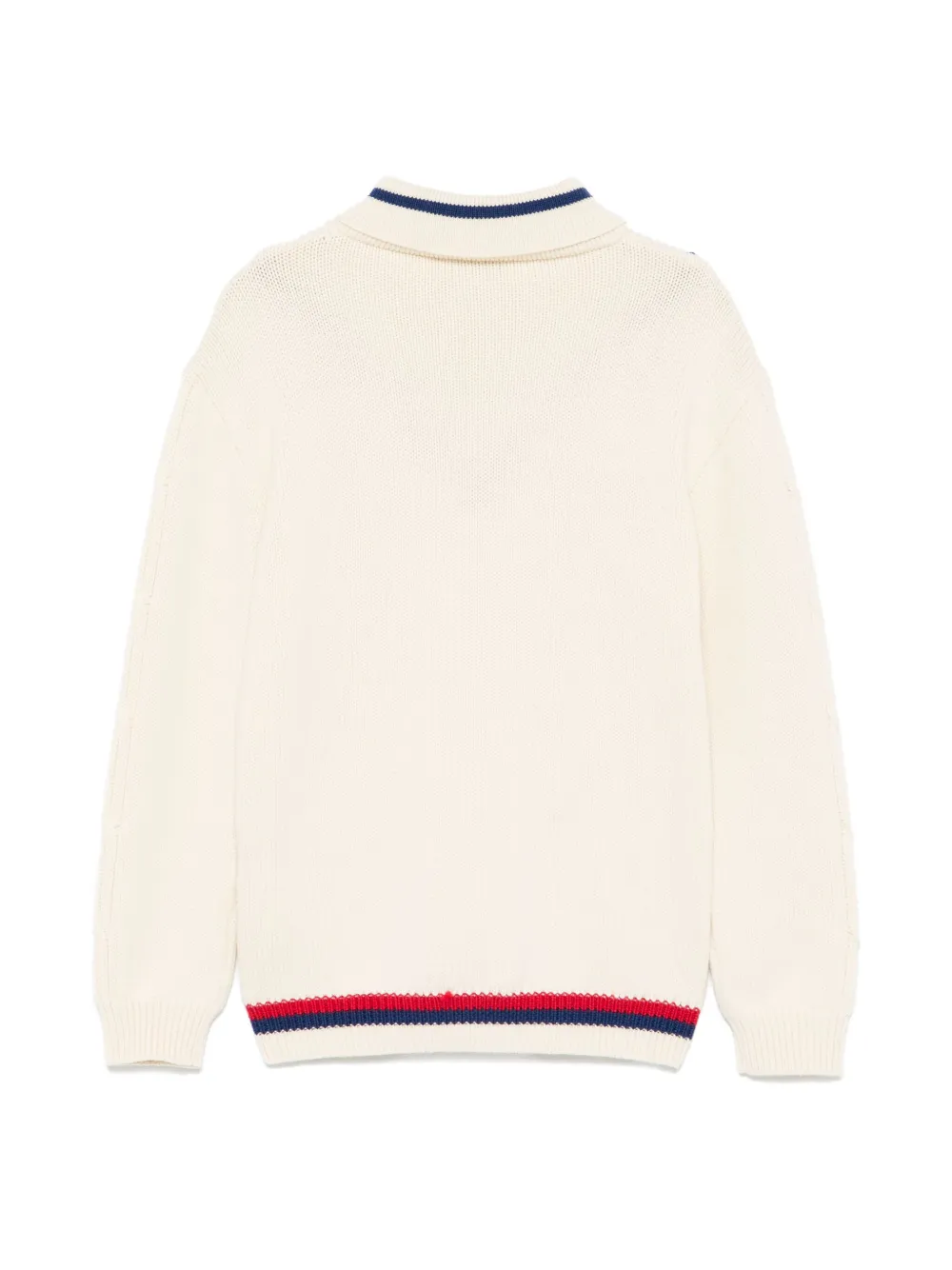 Gucci Kids Suéter Sylvie com detalhe Web | Suéter de tricô e algodão | Image 2