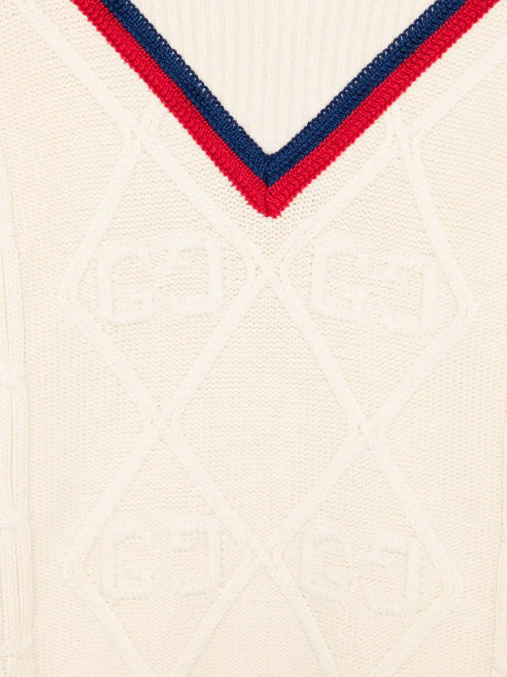 Gucci Kids Sylvie trui met Web-detail Beige