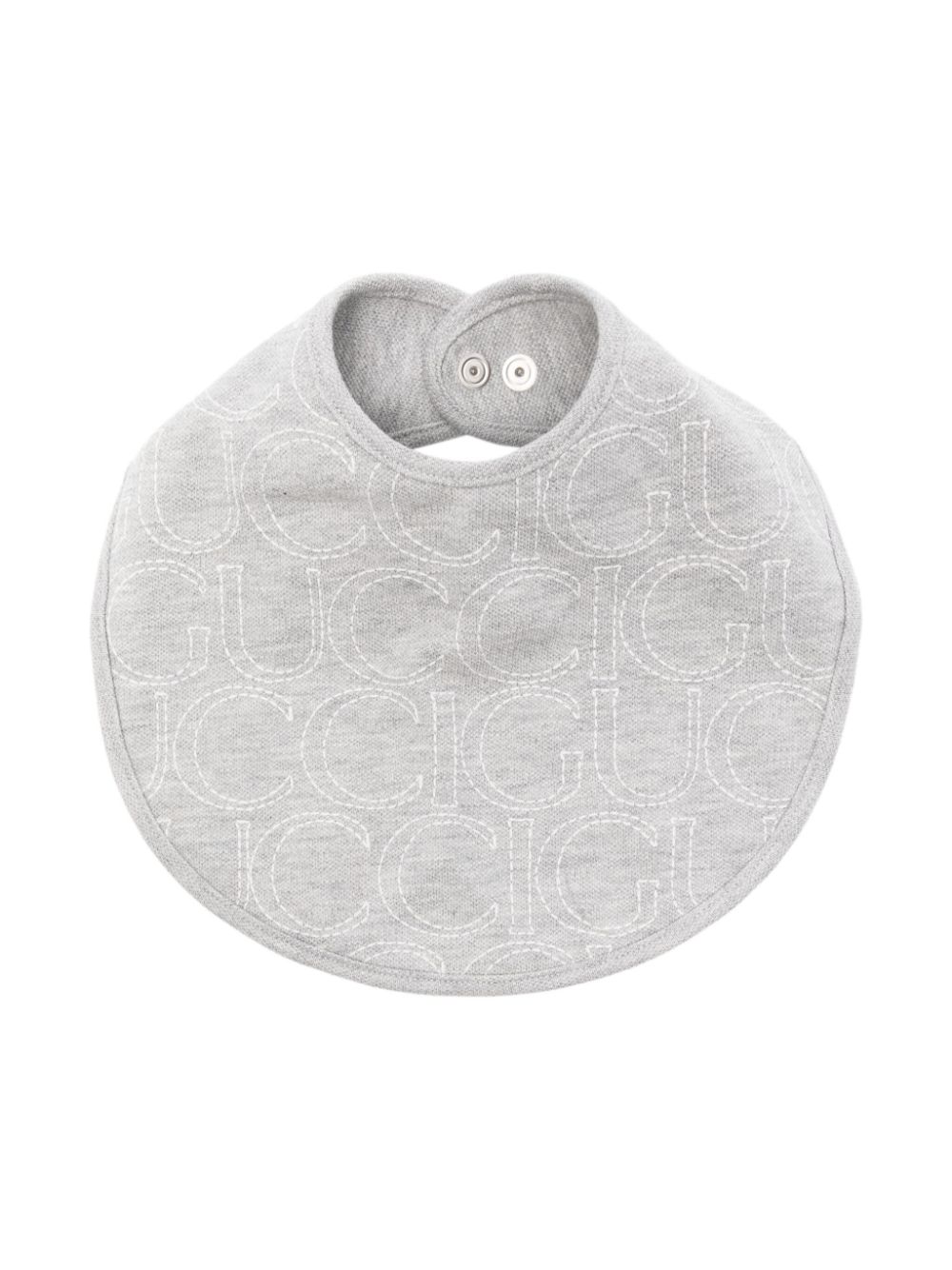 Gucci Kids logo-embroidered bib - Grey