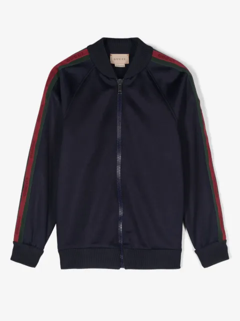 Gucci Kids куртка из джерси на молнии