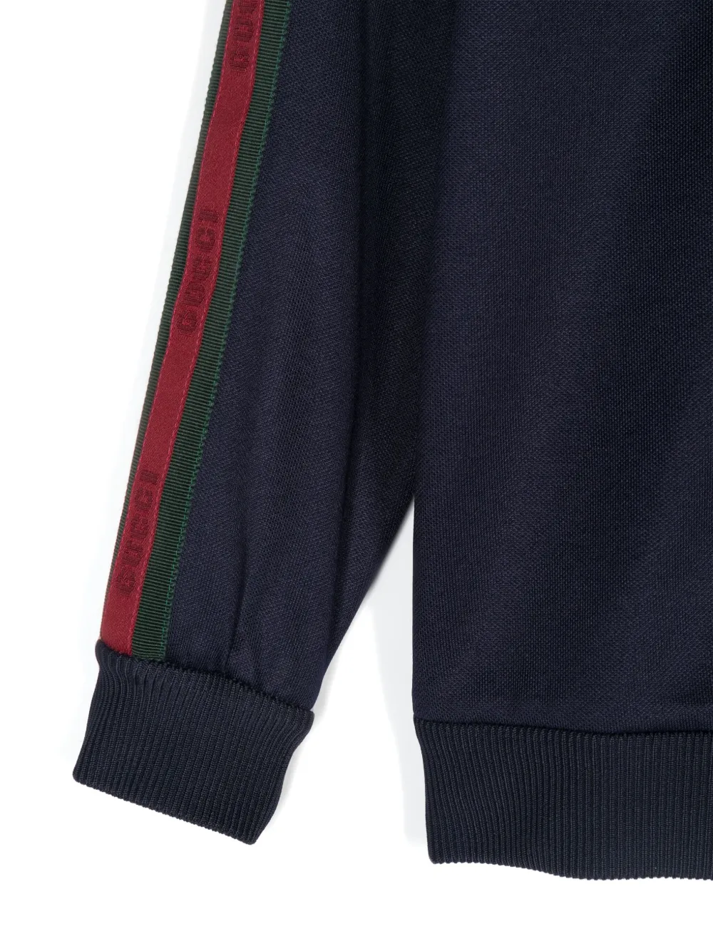 Gucci Kids Technisch jersey jack met rits Blauw