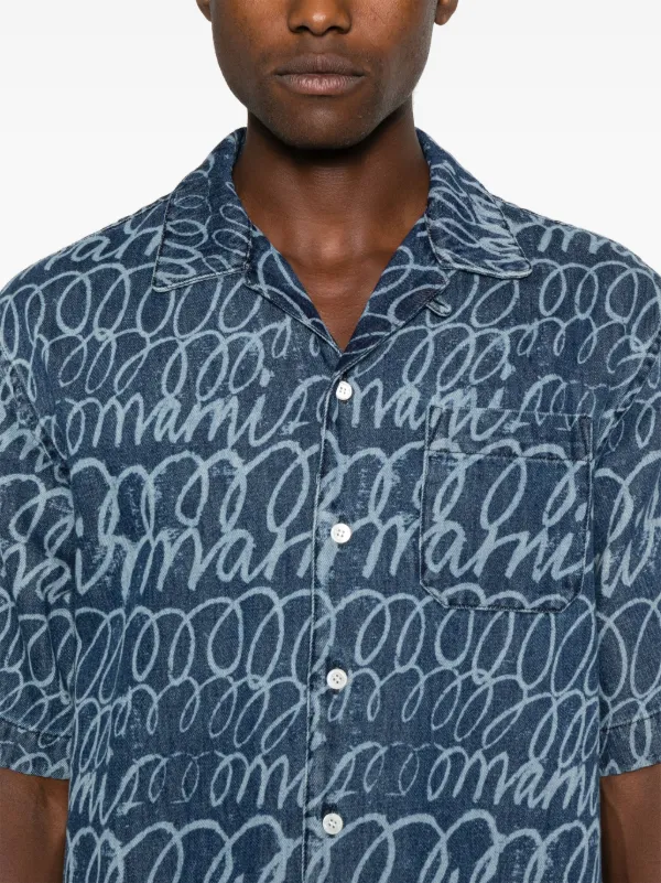 Marni プリント デニムシャツ | ブルー | FARFETCH JP Marni プリント デニムシャツ | ブルー | FARFETCH JP