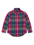 POLO RALPH LAUREN KIDS plaid-check cotton shirt - Red