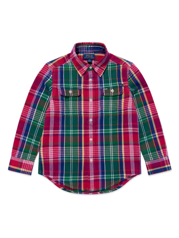 トップス Polo by Ralph Lauren check shirt kids L 23545062_53598343_600.jpg