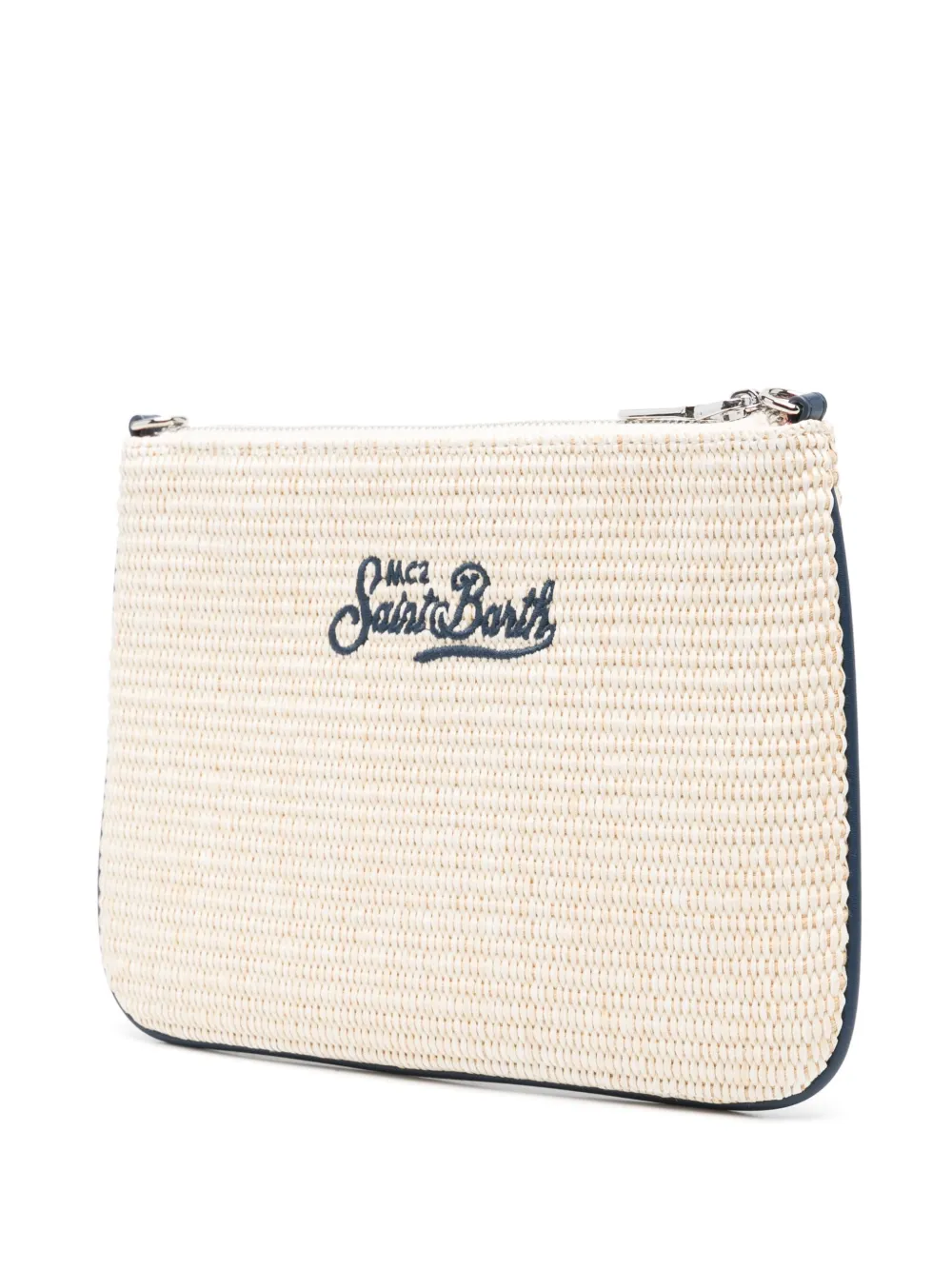 MC2 Saint Barth Parisienne rieten clutch Beige