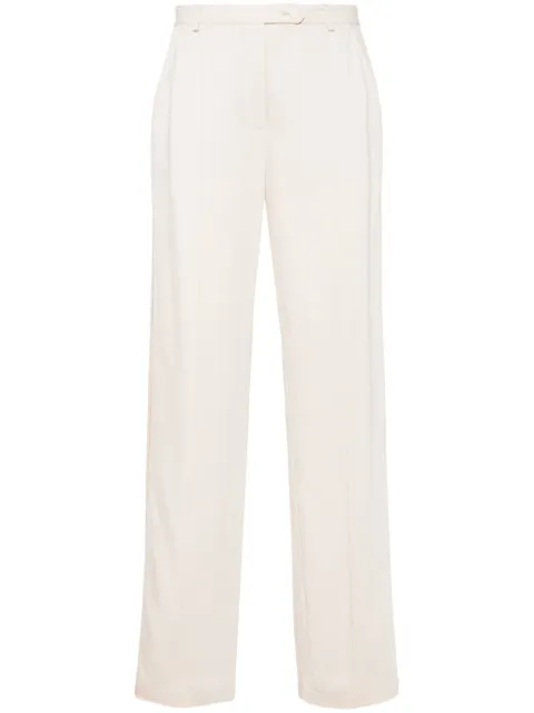 STYLAND grosgrain-trim straight trousers