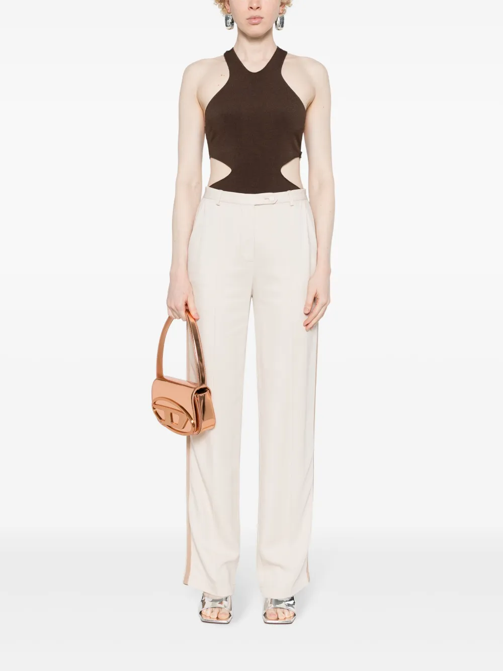 STYLAND Straight broek - Beige