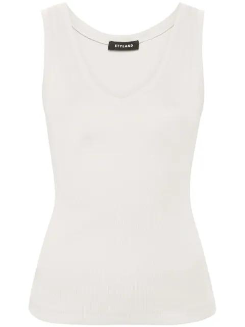STYLAND camiseta de canalé