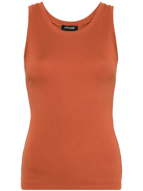 STYLAND sleeveless ribbed tank top