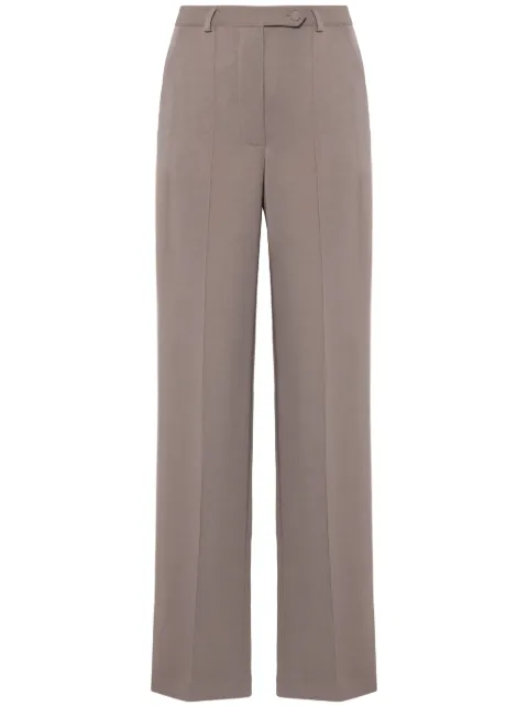STYLAND pantalones rectos con ribete de grosgrain