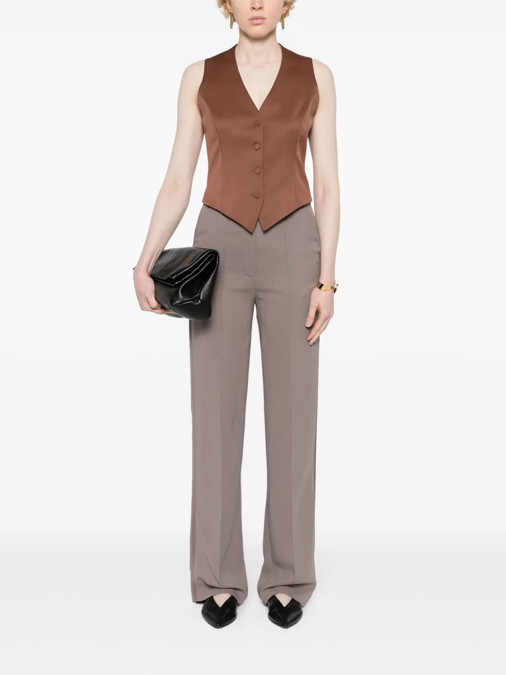 STYLAND Straight broek - Grijs