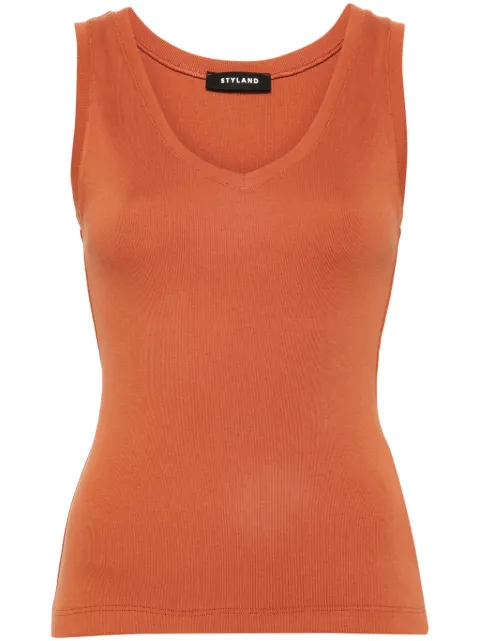 STYLAND sleeveless ribbed tank top