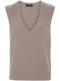 STYLAND sleeveless crepe blouse - Grey