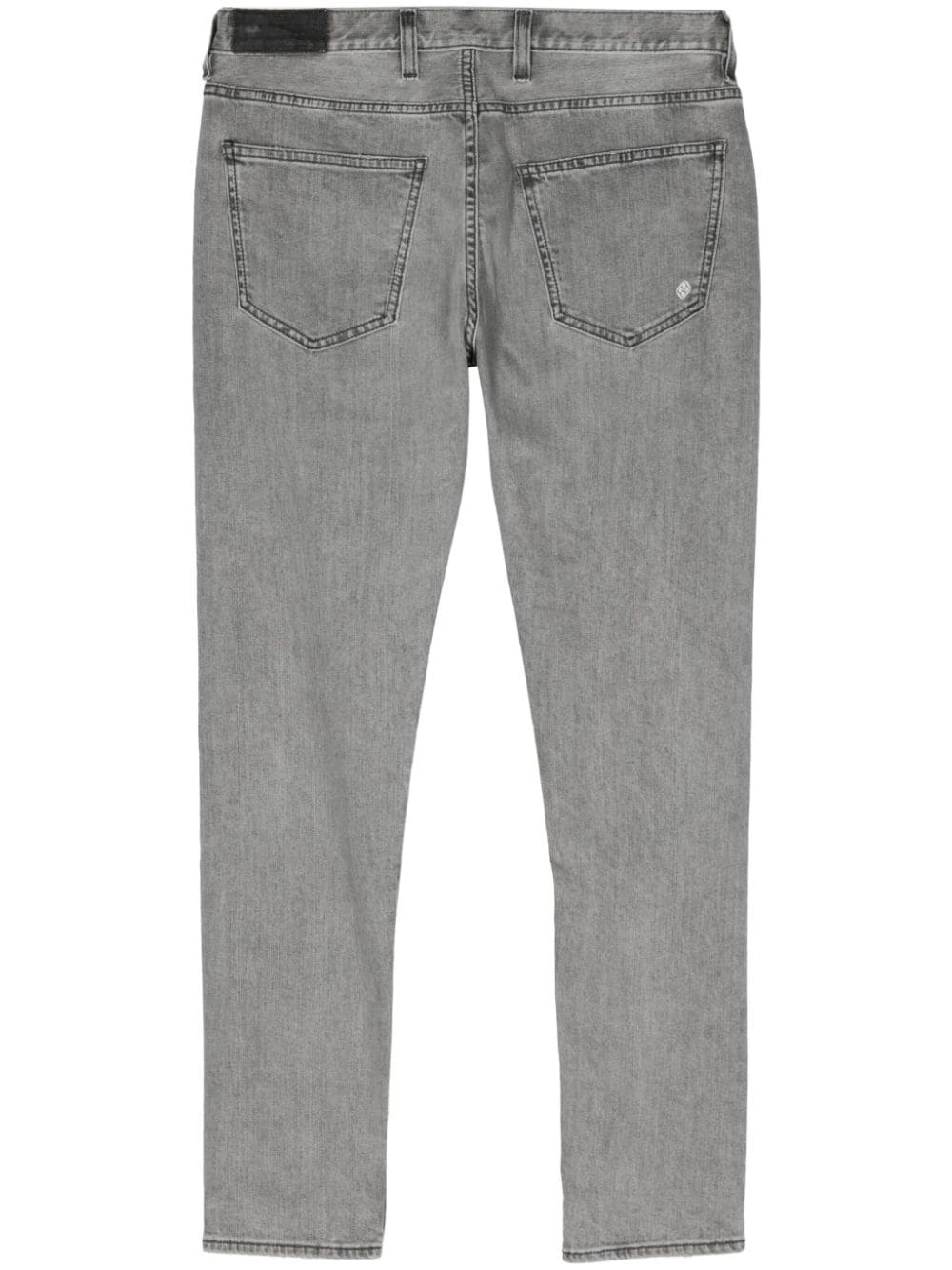 Shop Eleventy Low-rise Skinny Jeans In Grey