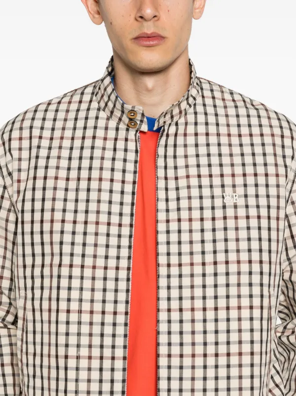 Wales Bonner Path Harrington Shirt Jacket | Neutrals | FARFETCH CZ