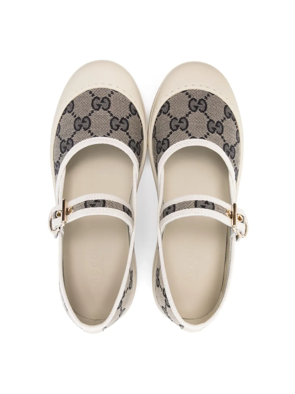 Gucci Kids GG canvas loafers Neutrals