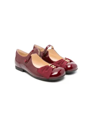 GUCCI チルドレンズ フラットバレエシューズ　レット GUCCI チルドレンズ フラットバレエシューズ レット