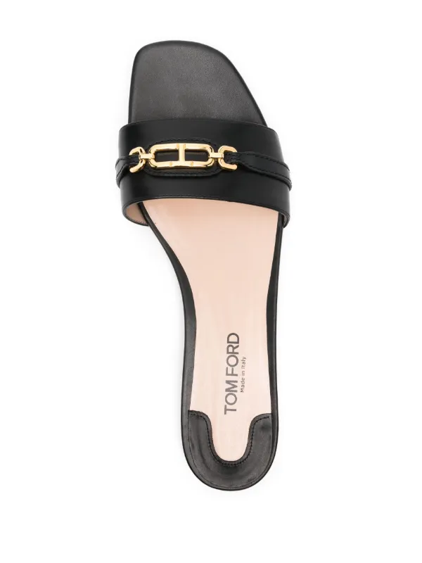 TOM FORD Whitney Leather Slides Black FARFETCH EG