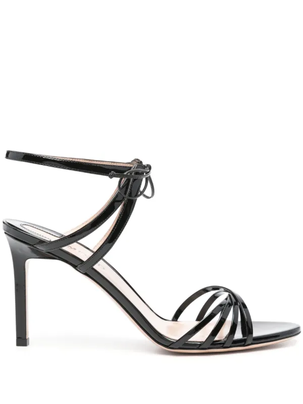 TOM FORD 85mm Caged Leather Sandals Black FARFETCH KH