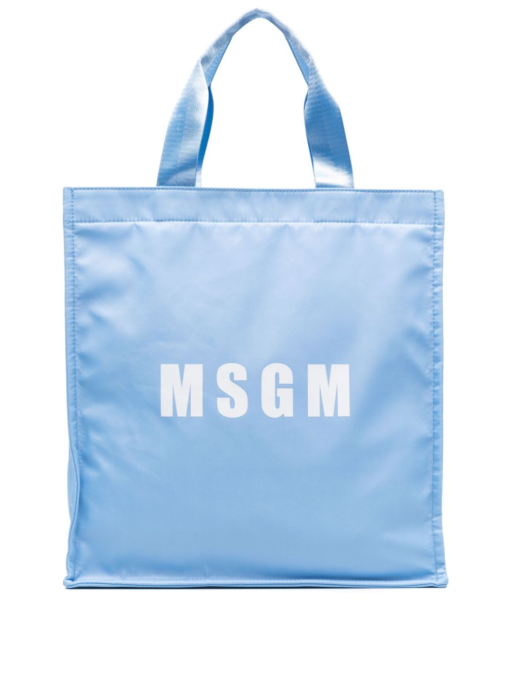 MSGM Shopper met logoprint Blauw