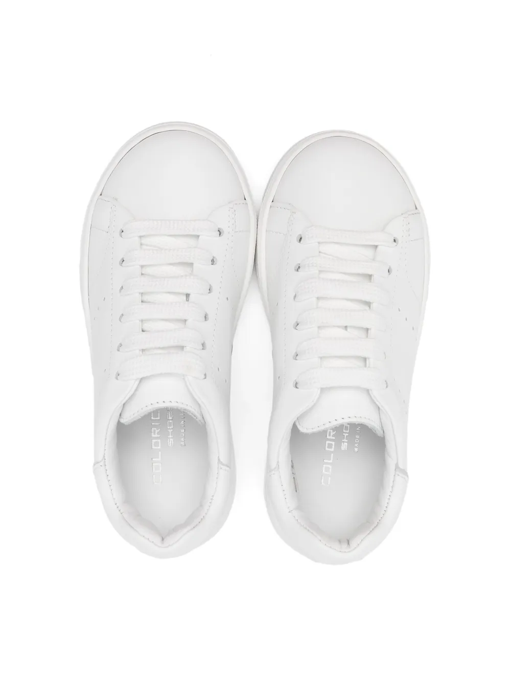 Colorichiari laceup Leather Sneakers White FARFETCH