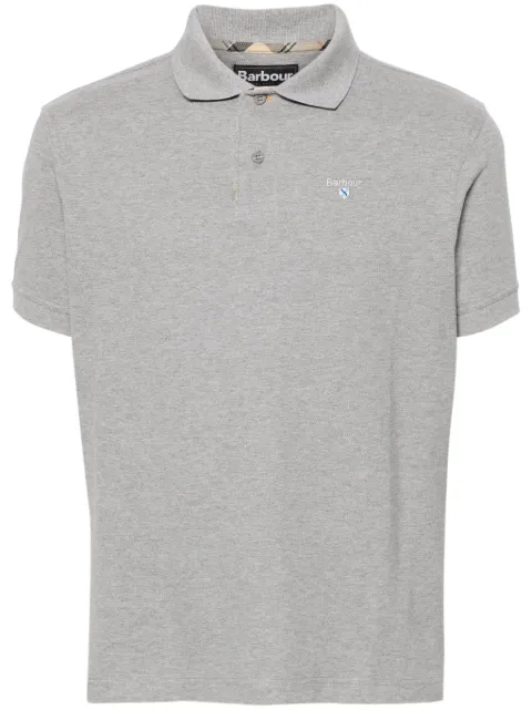 Barbour playera tipo polo con logo bordado