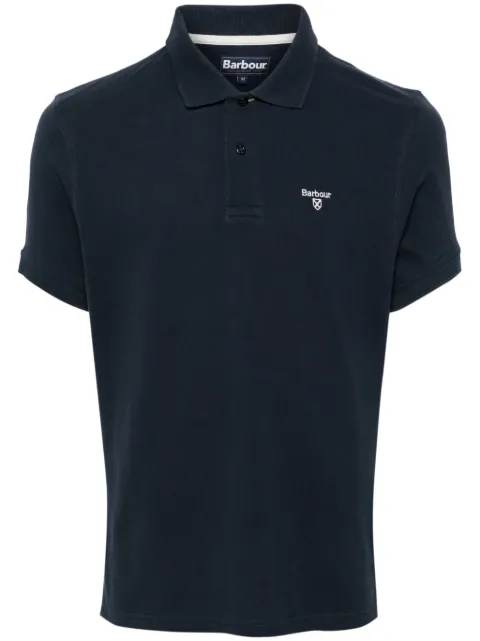 Barbour playera tipo polo con logo bordado