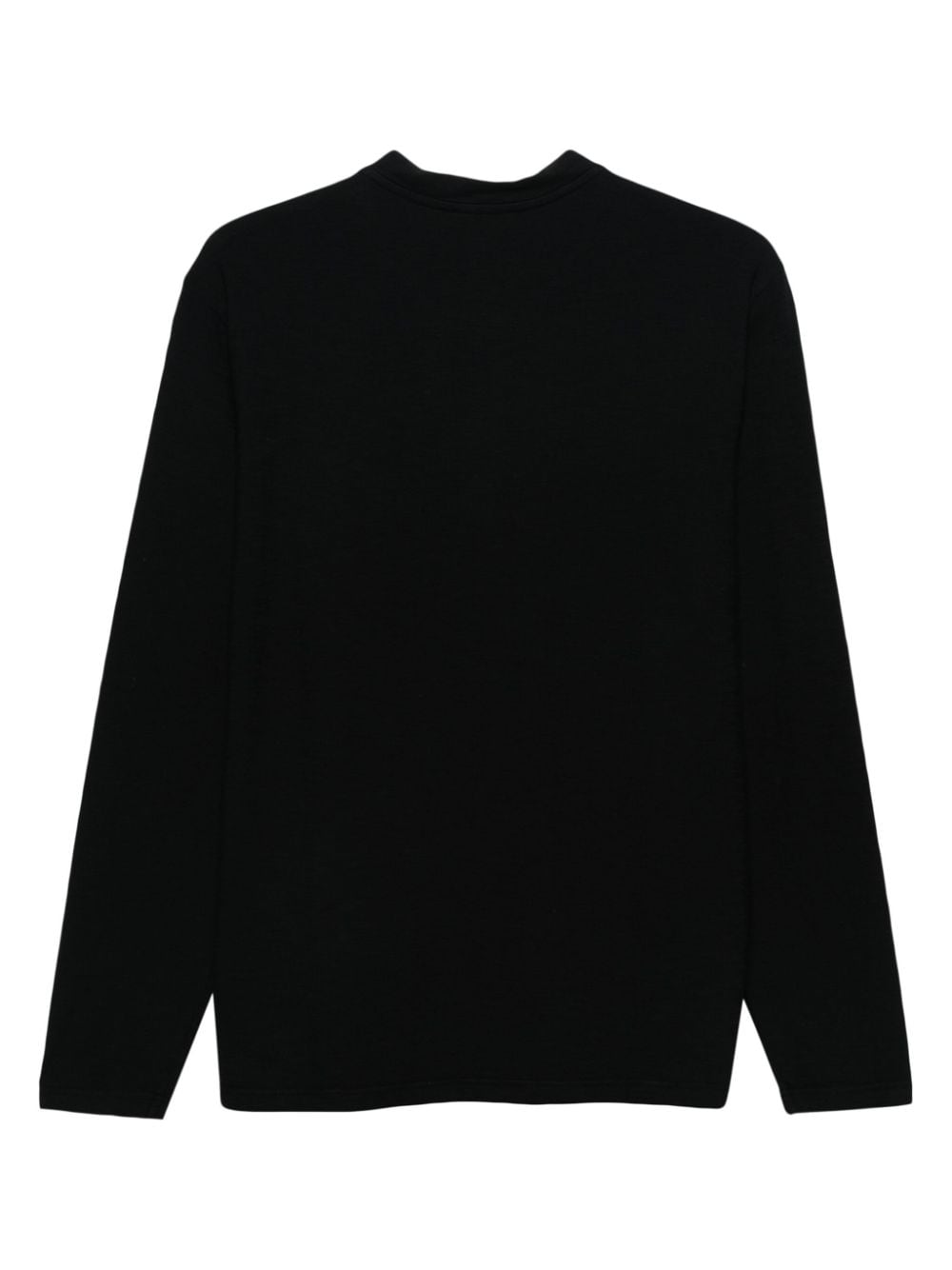 Shop Dondup Long-sleeve Cotton T-shirt In Black