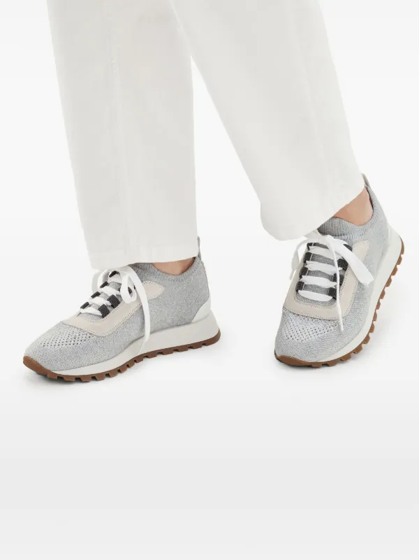 Brunello Cucinelli sock-style Ankle Sneakers | Grey