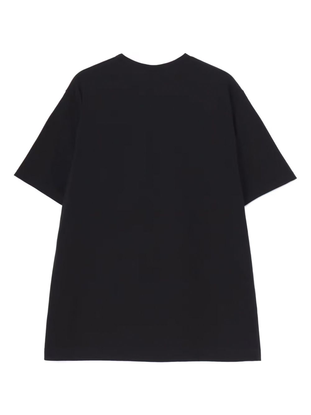 Shop Yohji Yamamoto Logo-print Cotton T-shirt In Black