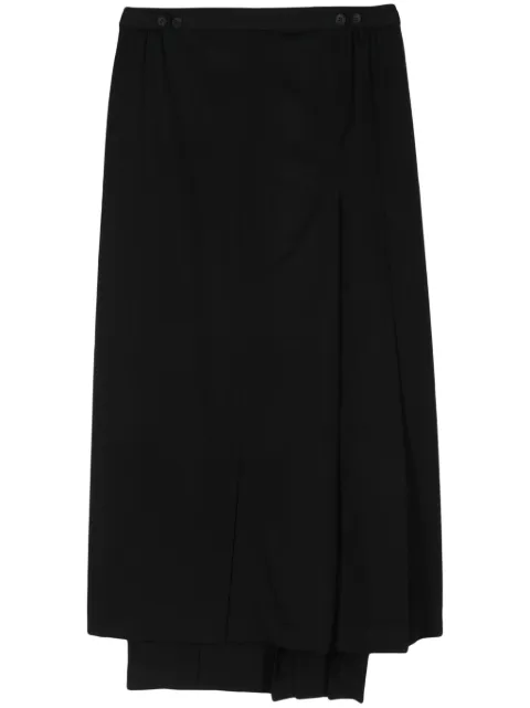 Yohji Yamamoto asymmetric wool skirt