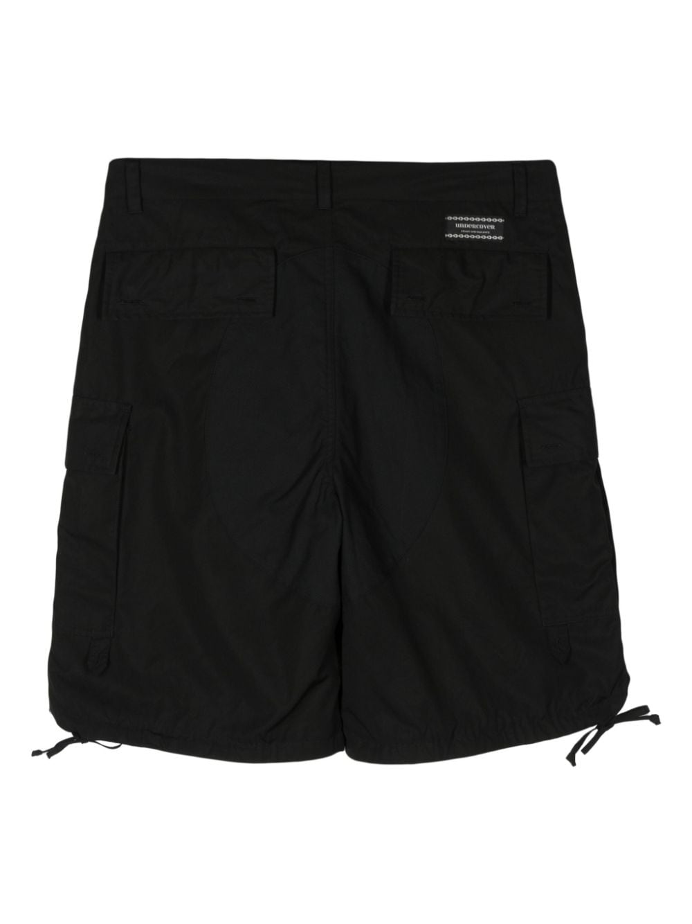 Shop Undercover Multi-pockets Drawstring Hem Shorts In Black