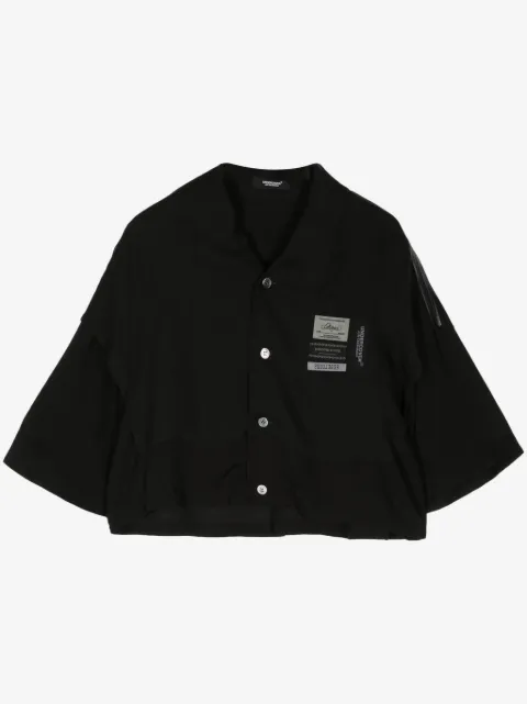 Undercover name-tag button-up shirt 