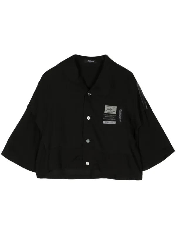 Undercover ネームタグ シャツ | ブラック | FARFETCH JP