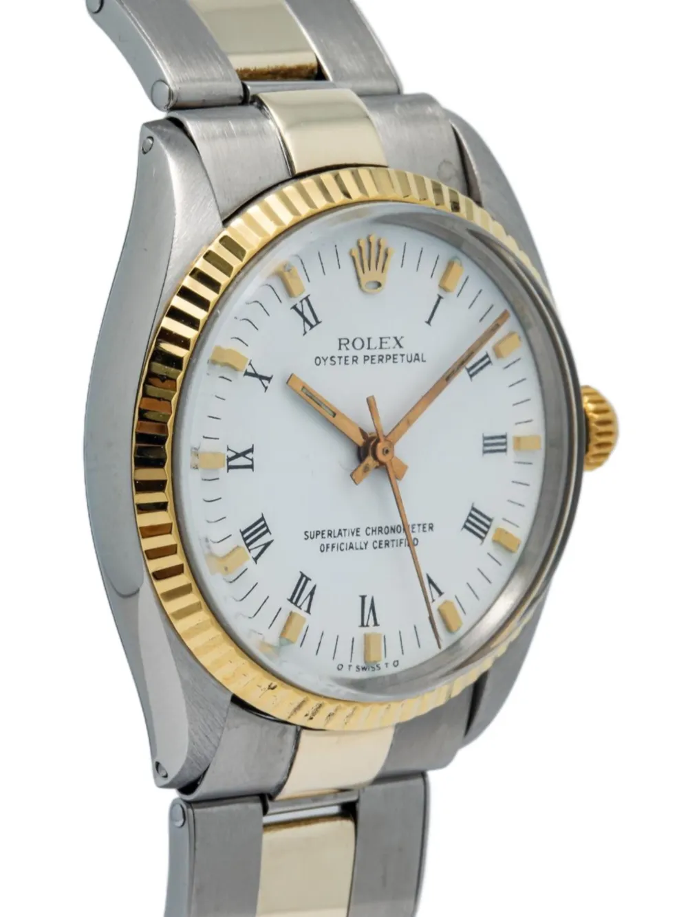 Pre-owned Rolex Oyster Perpetual 26mm In White