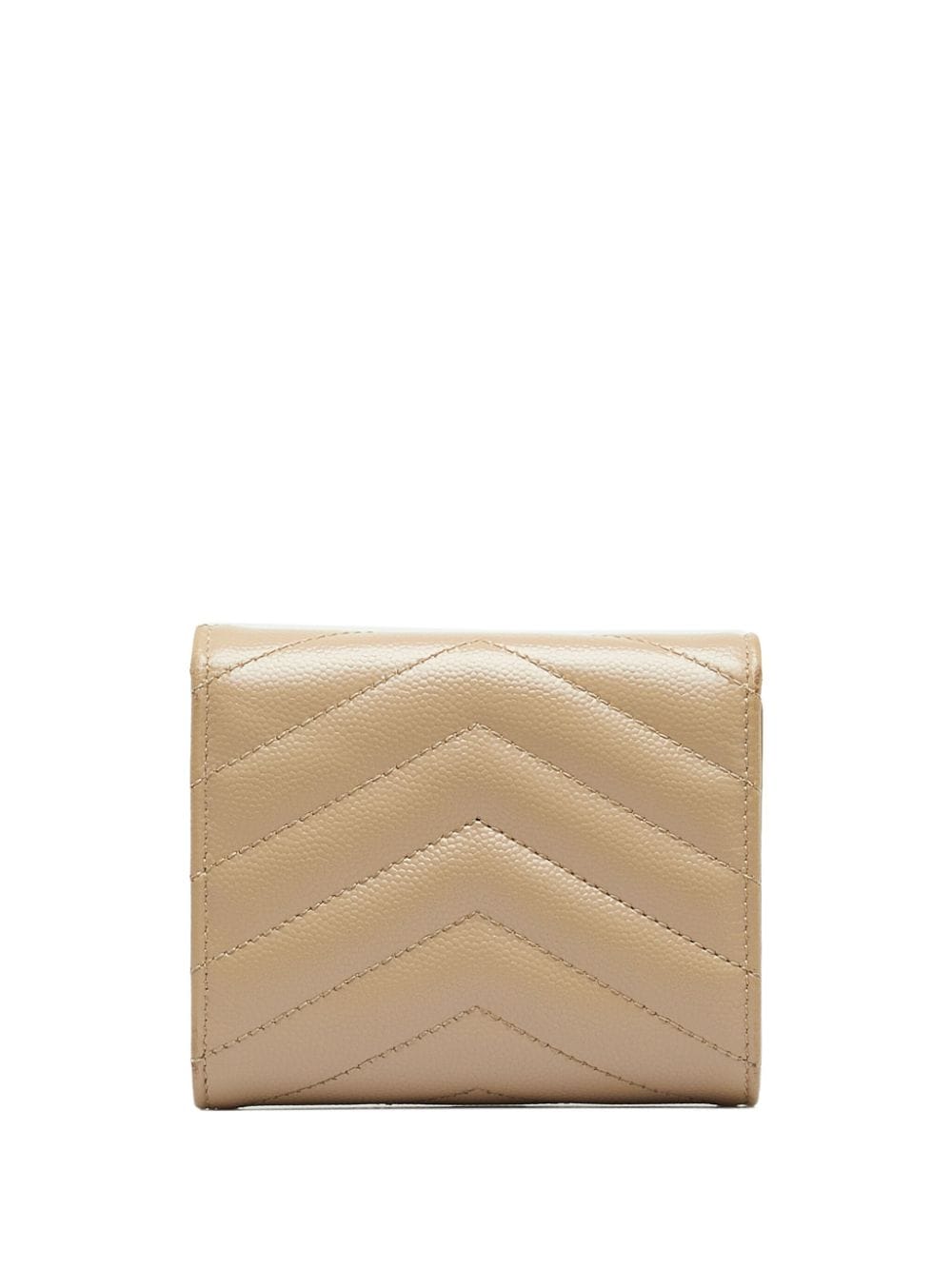 Image 2 of Saint Laurent Pre-Owned 2022 Pre-Owned Saint Laurent Monogram Chevron Quilted Trifold small wallets